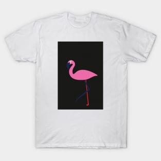 Minimal Pink Flamingo T-Shirt